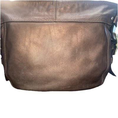 Coach 12571 Hobo Shoulder Bag Leather Bronze Zip Closure Vintage Logo Luxury - Thumbnail 2
