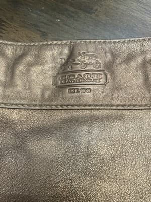 Coach 12571 Hobo Shoulder Bag Leather Bronze Zip Closure Vintage Logo Luxury - Thumbnail 8