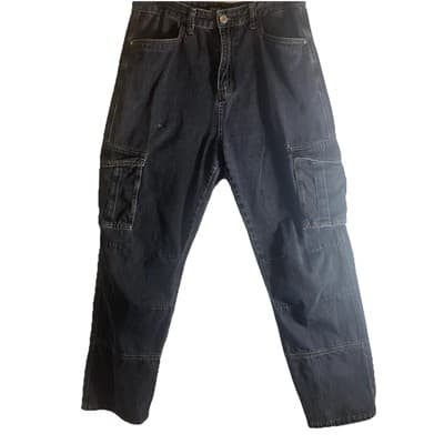 Y2K Goth Gothic Skater Streetwear 90s Oversized Yeokou Jeans Mens 34”
