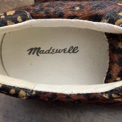 Madewell Hair On Hide Sneaker Ladies Sz 7.5 - Thumbnail 5
