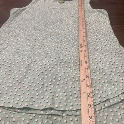 Vera Bradley Pajama Set Shorts & Tank Green Polka Dots Logo Size Med - Thumbnail 7