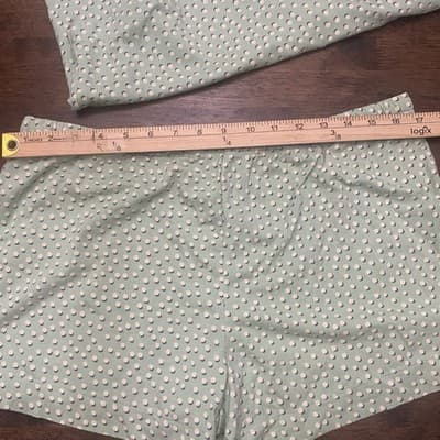 Vera Bradley Pajama Set Shorts & Tank Green Polka Dots Logo Size Med - Thumbnail 4