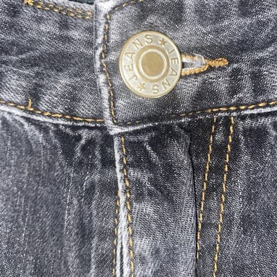 Y2K Goth Gothic Skater Streetwear 90s Oversized Yeokou Jeans Mens 34” - Thumbnail 3