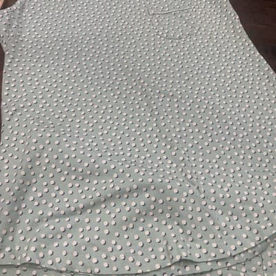 Vera Bradley Pajama Set Shorts & Tank Green Polka Dots Logo Size Med - Thumbnail 2