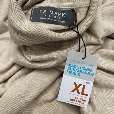 Mens Primark Turtle Neck Sweater High Neck Knitwear Pullover 44-46 - Thumbnail 8