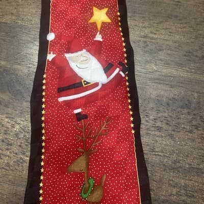 Hallmark Holiday Traditions Men's 100% Silk Black Red Gold - Thumbnail 2