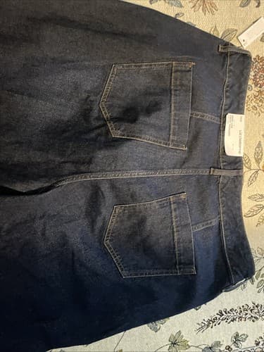 Lagenlook Wide Legged Dark Wash ￼Cropped Jeans Sz 16 NWT - Thumbnail 8