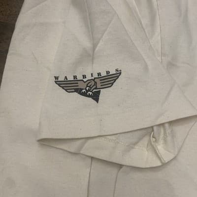 Warbirds WWII Collectors Series P40 Warhawk Graphic T Shirt Cotton Made In US - Thumbnail 10