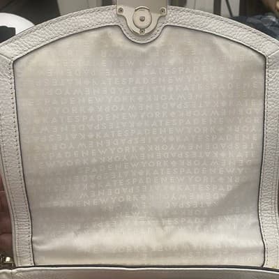 Kate Spade Alecia White Pebbled Leather Crossbody &Satchel Handles Luxury Sheik - Thumbnail 5
