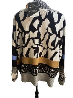 Western Cowgirl Cowboy Cardigan Sweater Fringe Western Flare Plus 3XL - Thumbnail 6