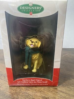Golden Retriever Ornament Santa’s Best Friend American Greetings