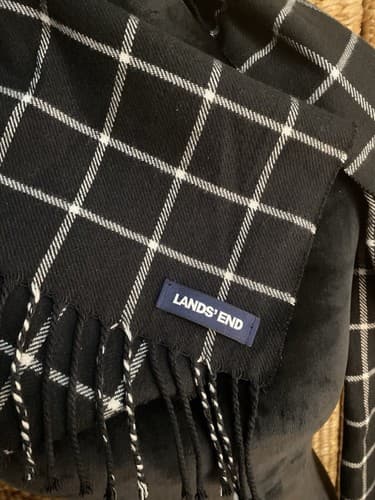 Winter Scarf Neck Warmer Classic 63X15 Unisex Lands End - Thumbnail 4
