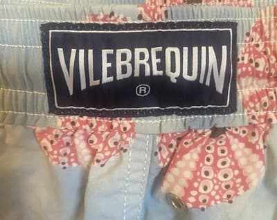 Vilebrequin Swimming Trunks Shorts BluePink Shells Mens 3XL Mesh Lined W36 - Thumbnail 2