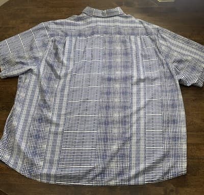 Tommy Bahama Shirt Mens XL Plaid Silk Button Up Vacation Cruise Wear Summer - Thumbnail 2