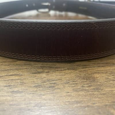 Ariat Brown Leather Belt With Silver Tone Buckle - Thumbnail 3