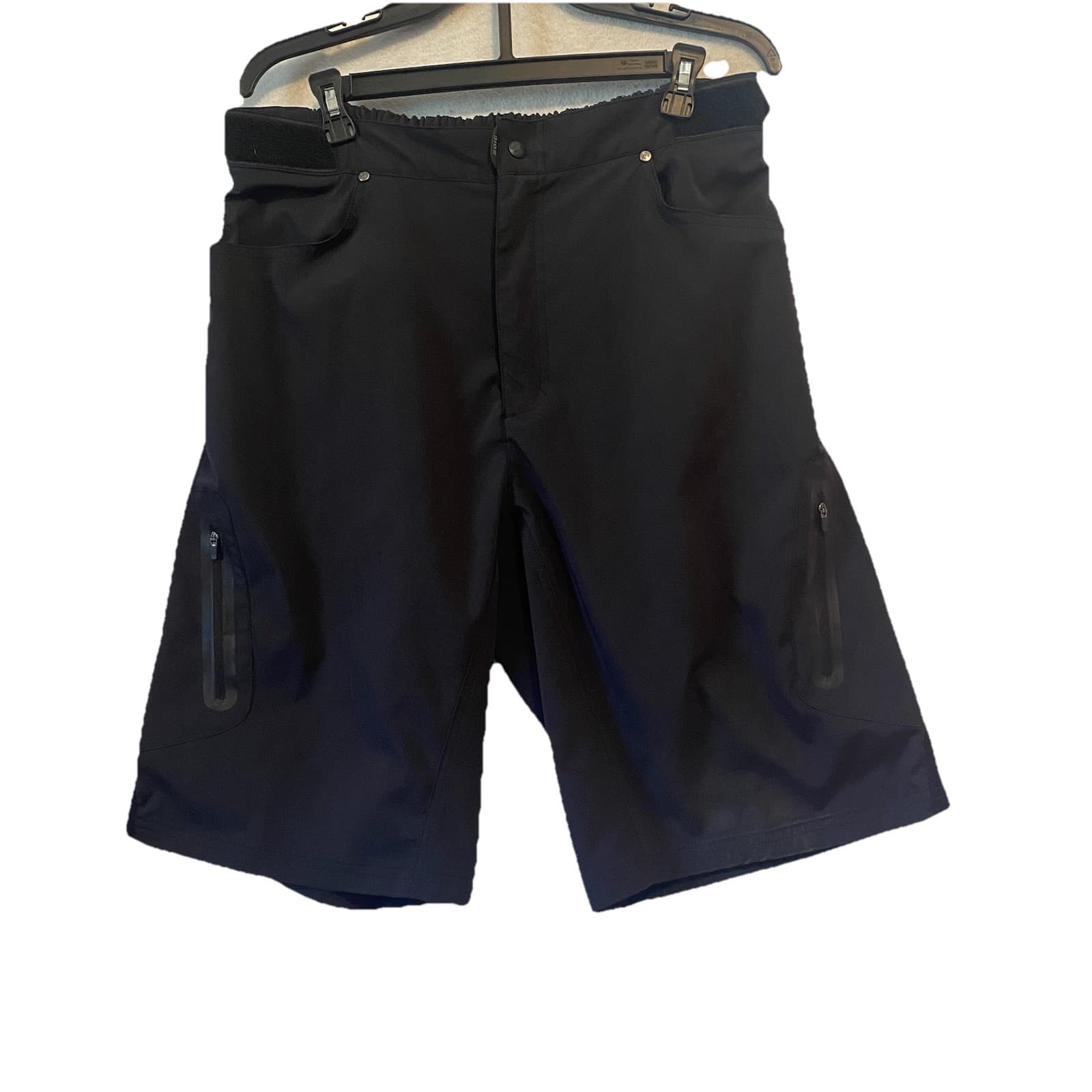 Zoic Ether Cycling Zip Cargo Shorts Men’s XXL Adjust Waist Liner Not Included