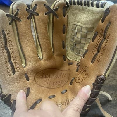 Louisville Slugger Youth Catchers Mitt Slugger Series 10.5 Full Grain Leather - Thumbnail 2