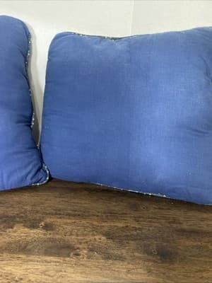 Folk Art Christmas Pillows Teddy Bear Holding A Star & An Angel Lot Of 2 - Thumbnail 5
