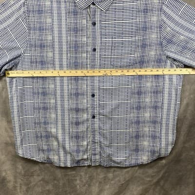 Tommy Bahama Shirt Mens XL Plaid Silk Button Up Vacation Cruise Wear Summer - Thumbnail 6