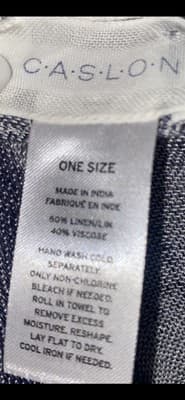 Caslon Linen Blend Fringe Red White And Blue Large Scarf 74"x28” - Thumbnail 5