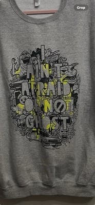 Jerzees I Any Afraid Of No Ghosts Sweatshirt 2XL - Thumbnail 2