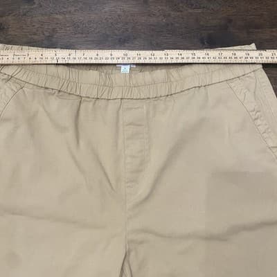 Dip Brand Womens Tan Shorts XL Elastic Waist - Thumbnail 2