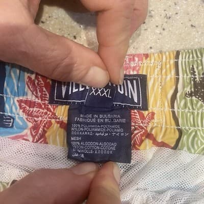 Vilebrequin Swimming Trunks Shorts Multi Color W Seals Mens 3XL Mesh Lined W36 - Thumbnail 8
