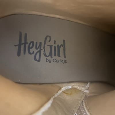 Hey Girl Corky’s Sz 8 Gold Bling Glam Ankle Boots Side Zip Cowgirl - Thumbnail 15