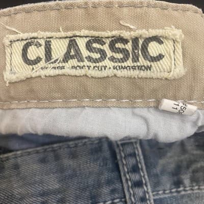 Express Jeans Mens 33x32 Blue Kingston Classic Boot Cut Faded Grunge Denim Pants - Thumbnail 6