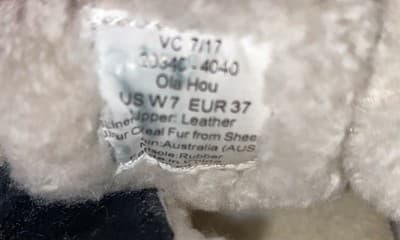 OluKai Womens Sz 7 M Shearling Lined Black Suede Ankle Boots Slip On - Thumbnail 4