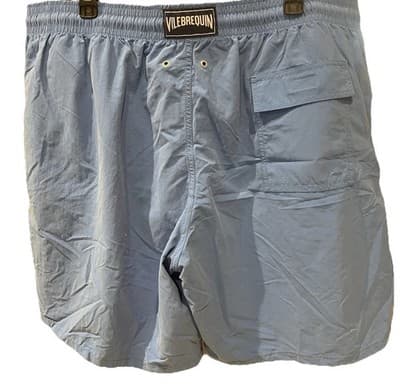 Vilebrequin Swim Trunks Shorts Solid Blue Mens 4XL Mesh Lined W38 - Thumbnail 2