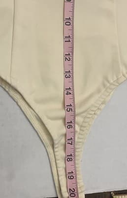Bodysuit Office Siren Clubwear Sexy Fantasy Lingerie Snap Crotch Size Small - Thumbnail 11