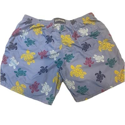 Vilebrequin Swim Trunks Shorts Blue W Turtles Mens 4XL Mesh Lined W38 - Thumbnail 2