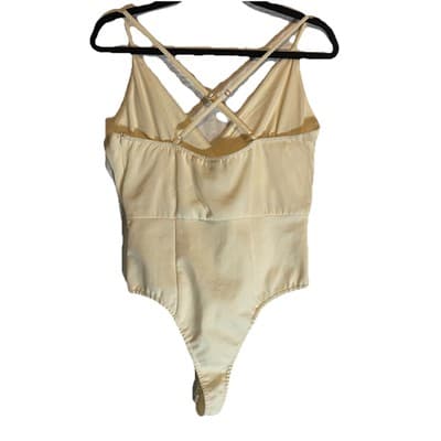 Bodysuit Office Siren Clubwear Sexy Fantasy Lingerie Snap Crotch Size Small - Thumbnail 3