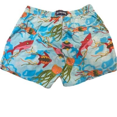 Vilebrequin Swim Trunks Shorts Mens XXXL Mesh Lined Tropical W38-40 - Thumbnail 2