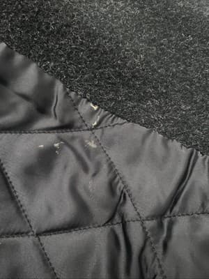 Vtg. J. Crew Coat Men's M Italian Wool Button Front Peacoat Quilted Lining Navy - Thumbnail 9