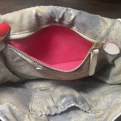 Elliott Lucca Rojo Ivory Leather Basket Weave Flap Close Crossbody Bag Purse - Thumbnail 7