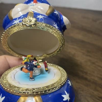 Mr Christmas Musical Snowman Hinged Animated Musical Ornament - Thumbnail 9