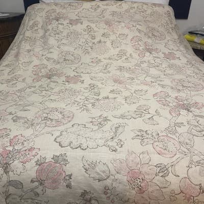 Peacock Alley Luxury Linen Duvet French Country Romantic Cottage 86”x86” Queen - Thumbnail 3