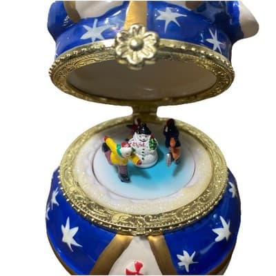 Mr Christmas Musical Snowman Hinged Animated Musical Ornament - Thumbnail 5