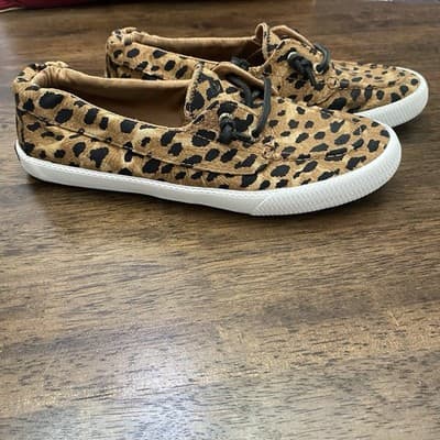 Sperry Top-Sider CheetahPrint Coastal Comfort Casual Ladies Shoes Sneakers - Thumbnail 4