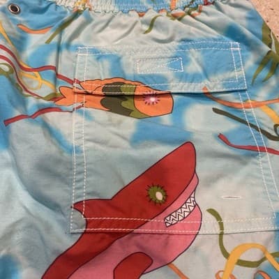 Vilebrequin Swim Trunks Shorts Mens XXXL Mesh Lined Tropical W38-40 - Thumbnail 3