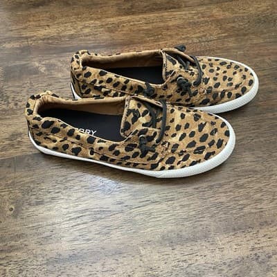 Sperry Top-Sider CheetahPrint Coastal Comfort Casual Ladies Shoes Sneakers - Thumbnail 3