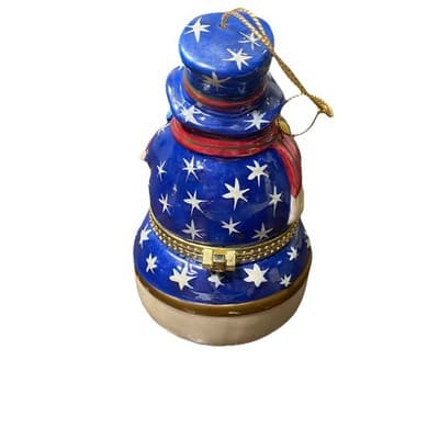 Mr Christmas Musical Snowman Hinged Animated Musical Ornament - Thumbnail 3