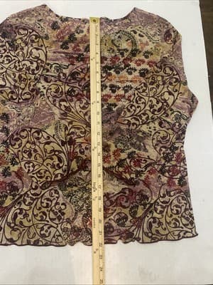 J Jill Y2K Sz Lg Sheer Boho Bohemian Hippie Stevie Nicks - Thumbnail 7