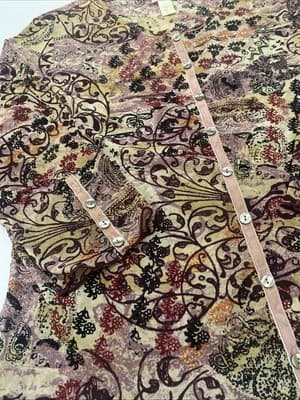 J Jill Y2K Sz Lg Sheer Boho Bohemian Hippie Stevie Nicks - Thumbnail 4