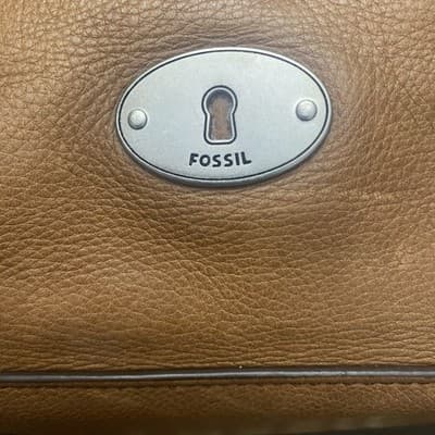 Fossil Brown Leather Hobo Shoulder Bag W Matching Wallet & Dust Bag - Thumbnail 6