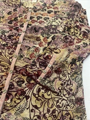 J Jill Y2K Sz Lg Sheer Boho Bohemian Hippie Stevie Nicks - Thumbnail 5
