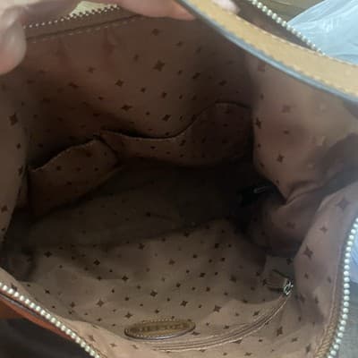 Fossil Brown Leather Hobo Shoulder Bag W Matching Wallet & Dust Bag - Thumbnail 16