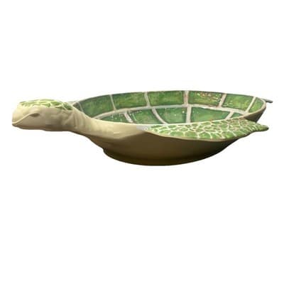 Pier 1 Speedy The Turtle Melamine Large Serving Bowl Beachy Coastal 24” Long - Thumbnail 4